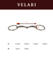 Velari wędzidło Snaffle Loose Ring Single Jointed Sweet Copper 16 mm