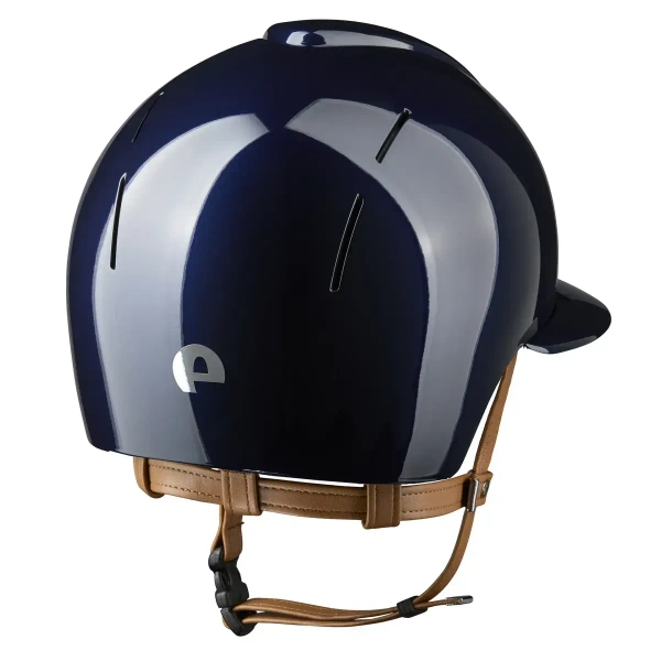 Kask KEP Smart NOVA POLO Polish - granatowy z beżowymi paskami