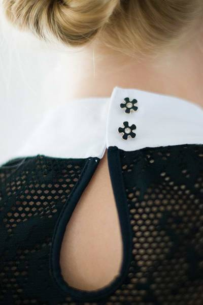 Koszula konkursowa Fleur de Lys Equestrian Lily  Short - czarna