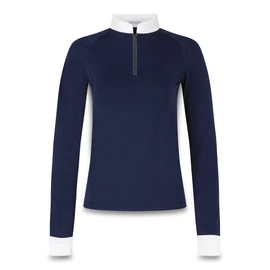 Damska koszula konkursowa z długim rękawem Kentucky Classic with Glitter Zipper - granatowa