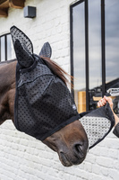  Kentucky Fly Mask Heart - maska na owady - czarna