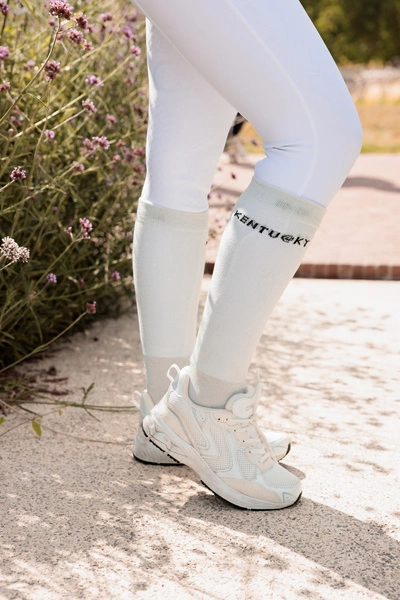 Trzypak skarpetek Kentucky Glitter - białe