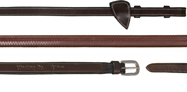 Gumowe wodze 1/2" Dy'on Working - brązowe