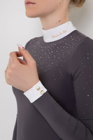 Koszula konkursowa Fleur de Lys Equestrian Holly - szara