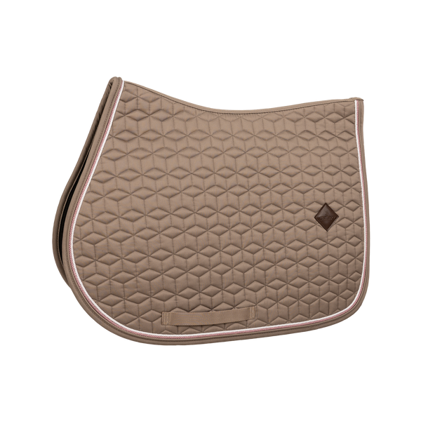 Kentucky czaprak Classic Custom - beżowy z różowo-białym sznureczkiem