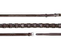 Plecione skórzane wodze 5/8'' Dy'on US Hunter