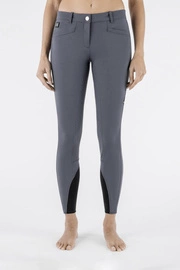 Damskie bryczesy Equiline Cedar z pełnym lejem - szare