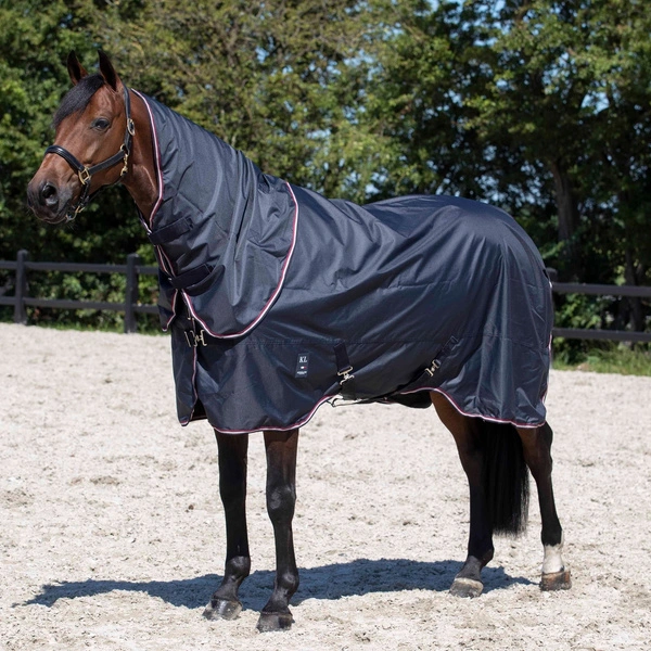 Kingsland derka z kapturem Classic Primary Turnout Rug 200 g - granatowa