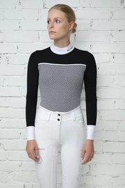 Koszula konkursowa Fleur de Lys Lilac - czarna