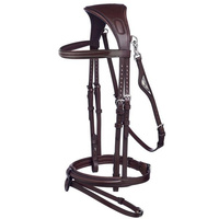 Ogłowie Equiline BJ300 - brązowe