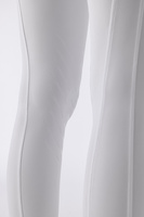 Legginsy z wysokim stanem i lejem kolanowym Equiline Carbek - białe