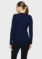 Sweter Samshield Lisandra Twisted - granatowy
