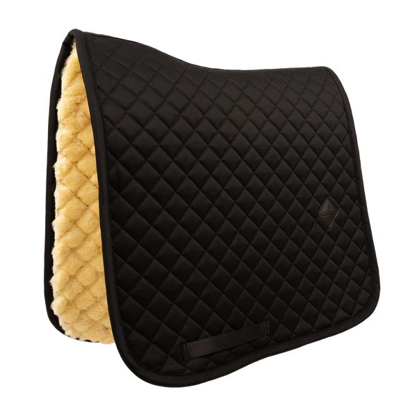 Kentucky czaprak Skin Friendly Saddle Pad Sheepskin Diamond - czarny