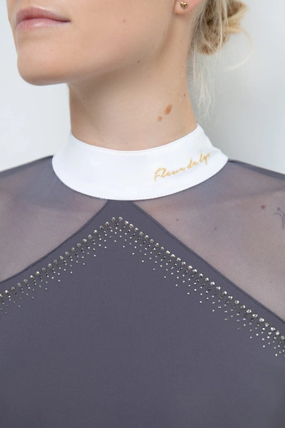 Koszula konkursowa Fleur de Lys Equestrian Molly Spark - szara