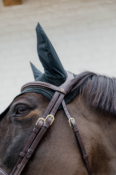 Ogłowie Dy'on D Collection Plaited - brązowe