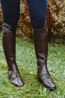 Sztyblety Dy'on Front Zipper - brązowe