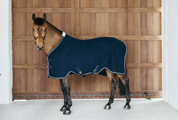 Derka wełniana Kentucky Fleece Rug Vegan Wool - granatowa
