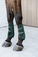 Kentucky Ochraniacze Bamboo Tendon Elastic Velvet na przednie nogi - ciemna zieleń