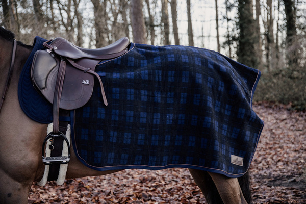  Kentucky półderka do jazdy Quater Rug Heavy Fleece - w kratkę