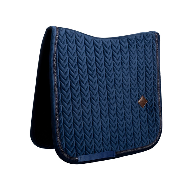 Kentucky czaprak Velvet Mini Pearls - granatowy