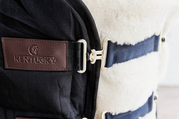 Kentucky Chest Expanders Vegan Sheepskin z 2 klamrami - naturalna 