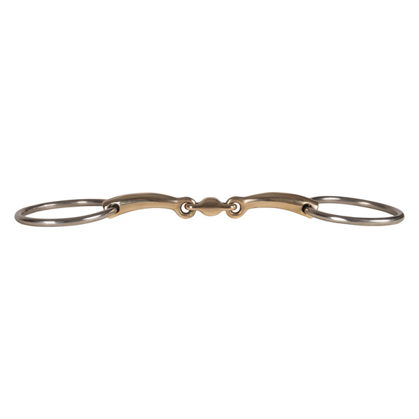 Velari wędzidło Snaffle Loose Ring Double Jointed Sweet Copper 14 mm