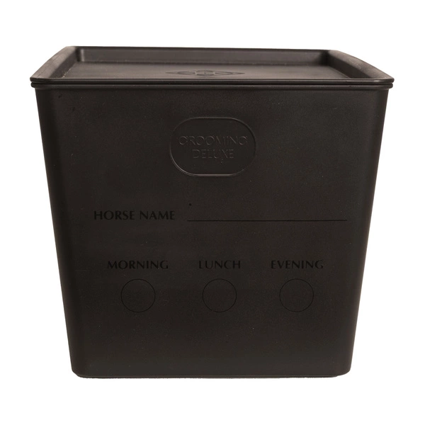 Pudełko na paszę z pokrywką 7 L Kentucky - czarne