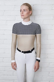 Koszula konkursowa Fleur de Lys Foxglove - beż / granat