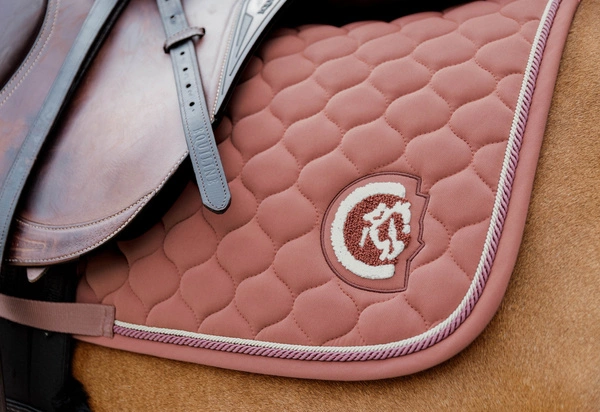 Kentucky czaprak Onion Quilt 3D Logo - łososiowy