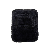 Kentucky Chest Expanders Vegan Sheepskin z 2 klamrami - czarna 