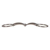Velari wędzidło Snaffle Single Jointed Loose Ring Stainless Steel 14 mm
