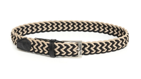 Pasek Equiline Cumiec - czarno-beżowy