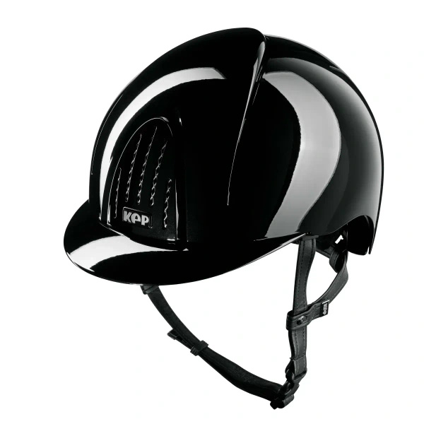 Kask KEP Smart NOVA Polish - czarny z czarnymi paskami