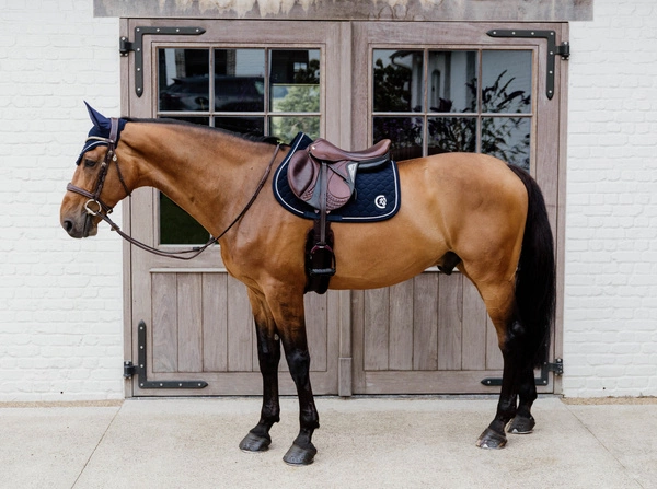 Kentucky czaprak Onion Quilt 3D Logo - granatowy