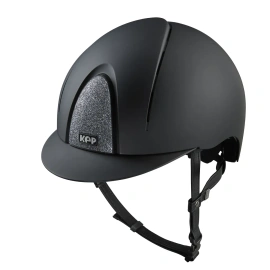 Kask KEP Smart NOVA Textile Star Silver - czarny z czarnymi paskami