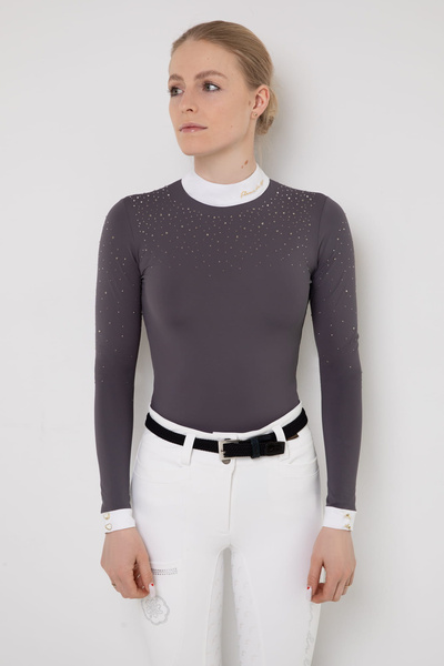 Koszula konkursowa Fleur de Lys Equestrian Holly - szara
