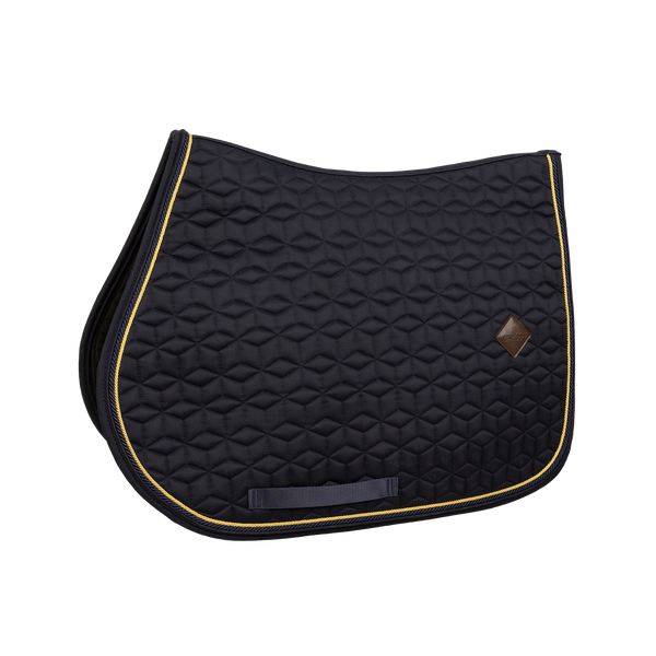 Kentucky czaprak Classic Custom - granatowy z granatowo-żółtym sznureczkiem