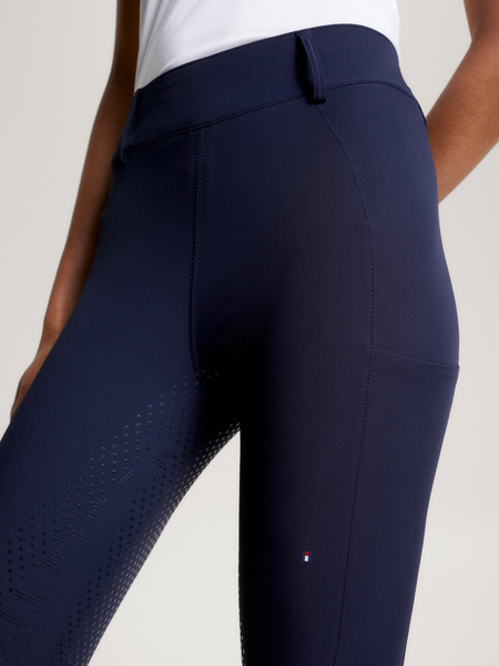 Legginsy Tommy Hilfiger Hudson - granat desert sky