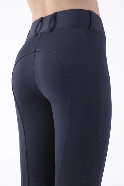 Dziecięce legginsy z wysokim stanem Equiline Cerk - granatowe