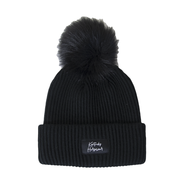 Czapka zimowa Kentucky Pompom - czarna