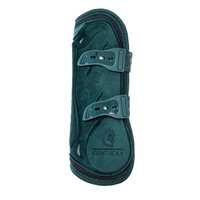 Kentucky Ochraniacze Bamboo Tendon Elastic Velvet na przednie nogi - ciemna zieleń