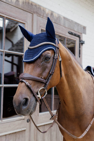 Kentucky nauszniki Wellington Diamond Rope - granatowe