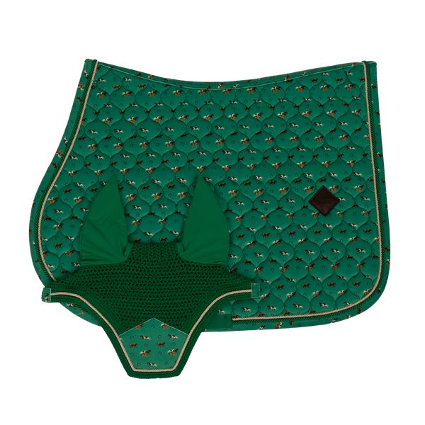 Kentucky czaprak Velvet Horse printing - zielony