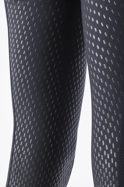 Damskie bryczesy Equiline Cedar z pełnym lejem - granatowe