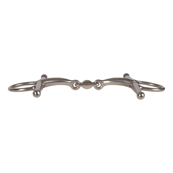 Velari wędzidło Full Cheek Bit Double Jointed Stainless Steel 14 mm