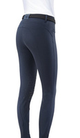 Damskie bryczesy Eqode by Equiline Delma z lejem kolanowym Q-Grip - granatowe