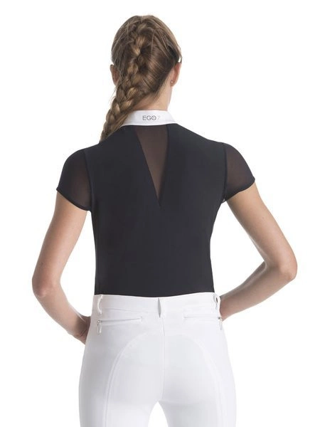 Damska koszula konkursowa z krótkim rękawem Ego7 Rita MC - granatowa