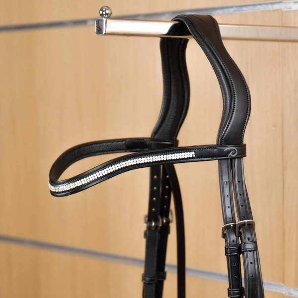 Opadający naczółek Double ze srebrnymi kryształkami Swarovskiego Dy'on New English