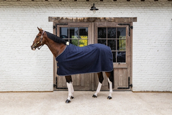 Kentucky derka polarowa Fleece Rug Heavy Melange - granatowa