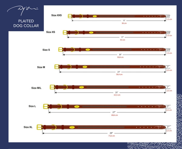 Dy'on obroża Plaited Dog - czarna